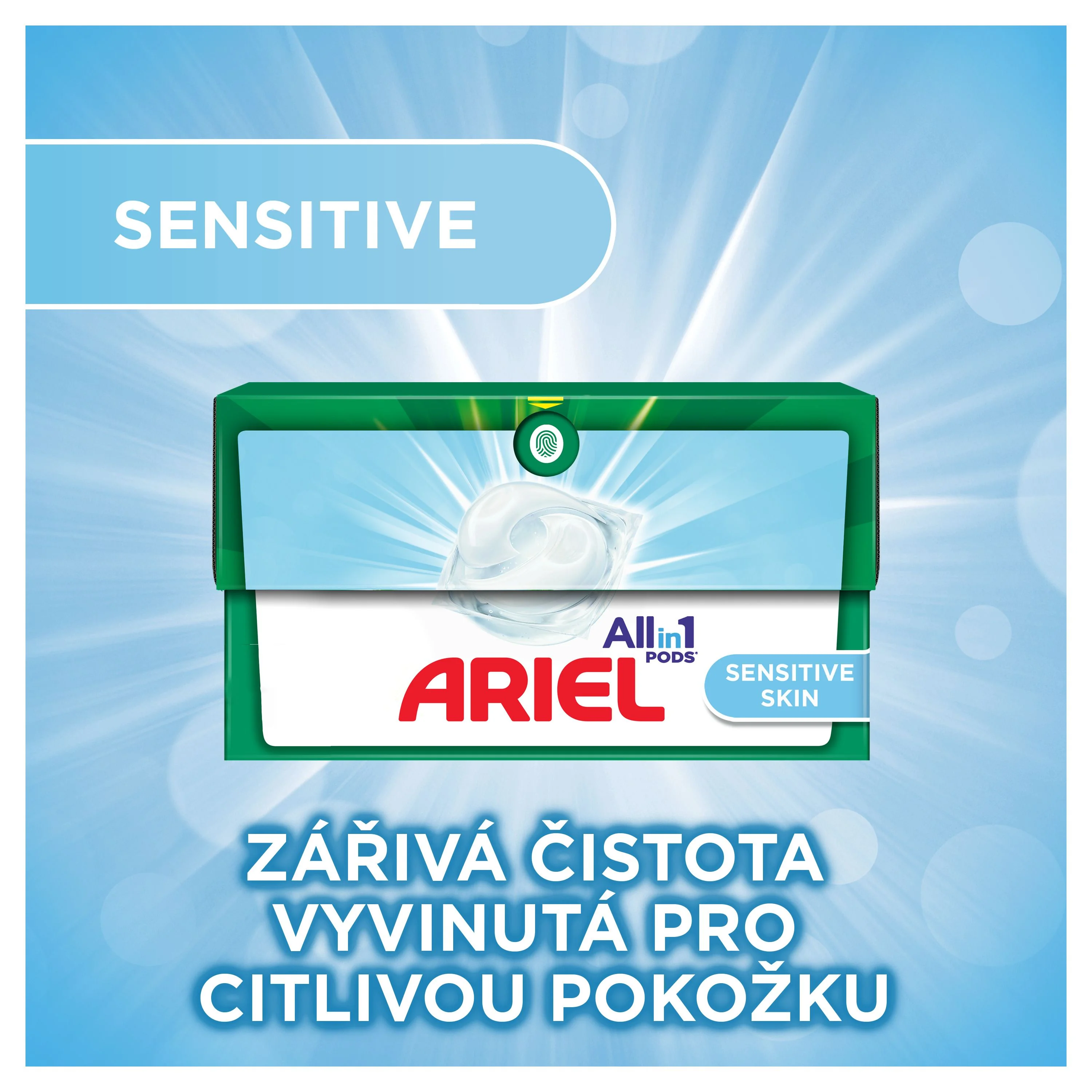 Ariel Sensitive Prací kapsle 31 ks