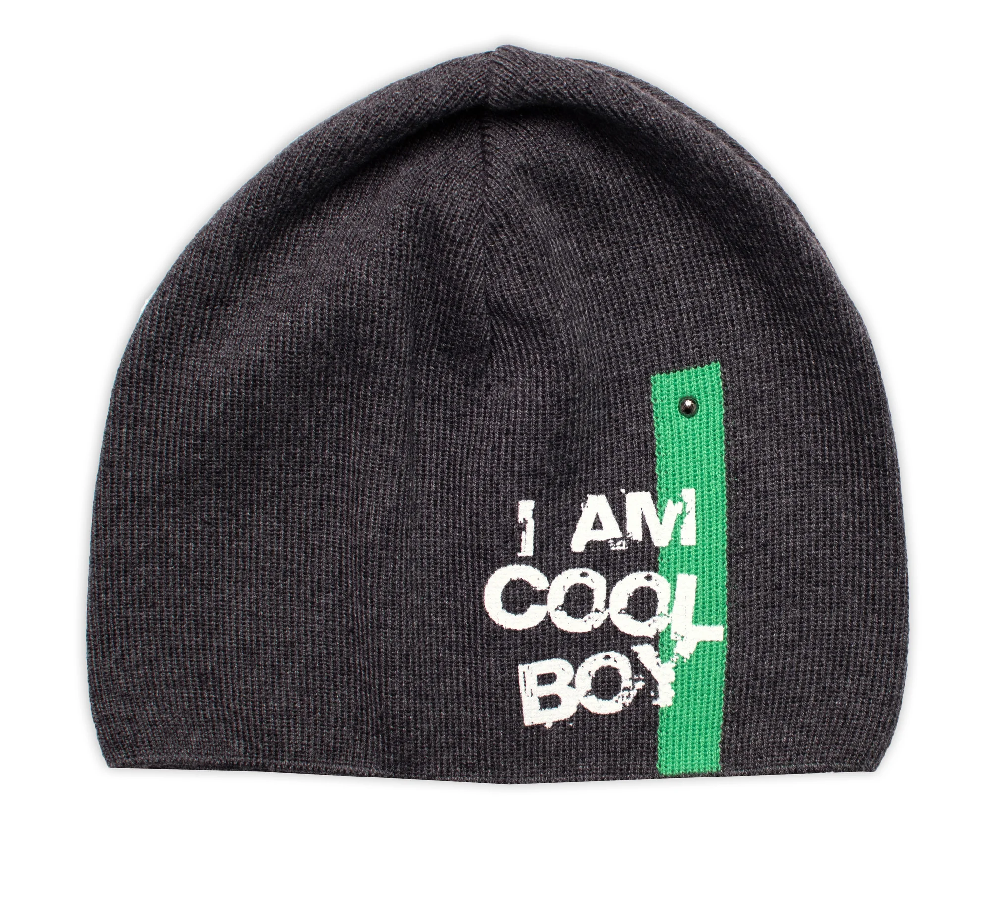 NELLYS Jarní, podzimní čepice I am Cool Boy, grafit, 40-46 cm