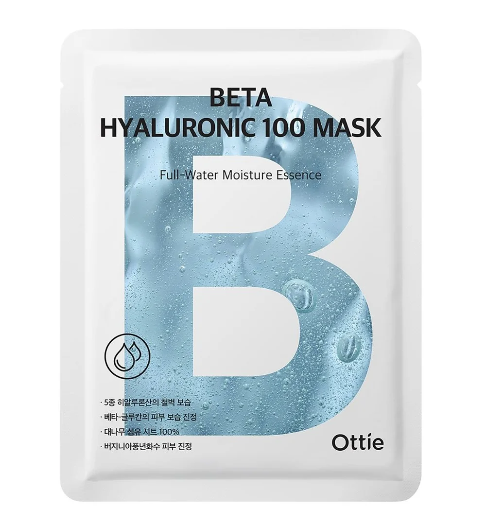 Ottie 100 Mask Beta Hyaluronic plátýnková maska 25 ml