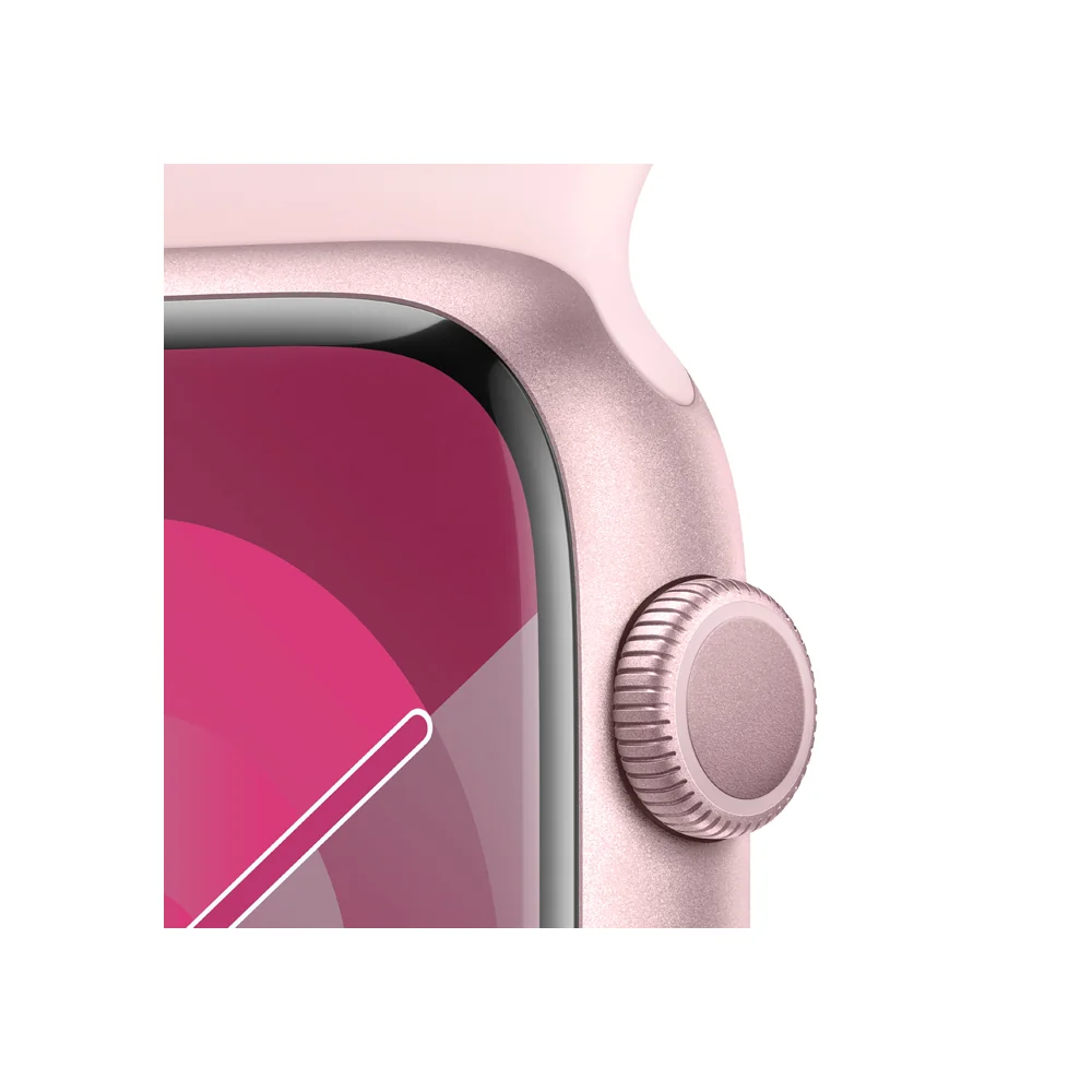 Apple Watch S9 45 mm sport band M/L smart hodinky Pink