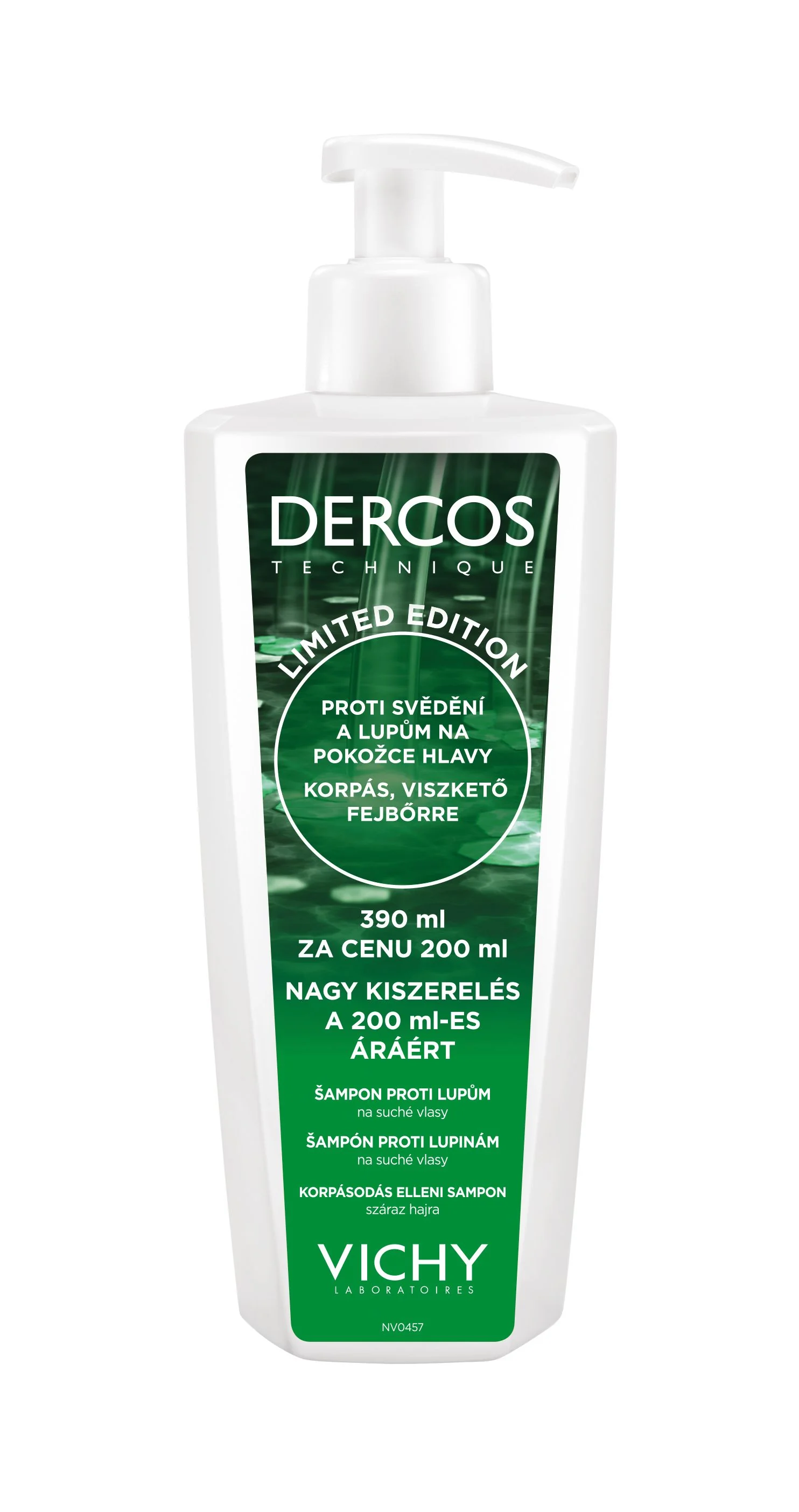 Vichy Dercos Šampon proti lupům na suché vlasy 390 ml