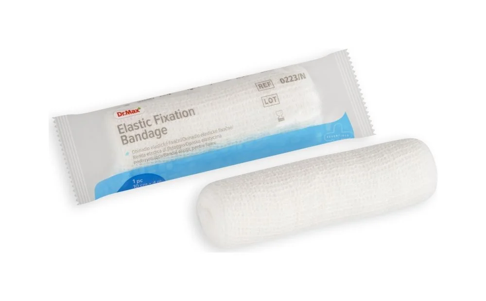 Dr. Max Elastic Fixation Bandage 10 cm x 4 m 1 ks