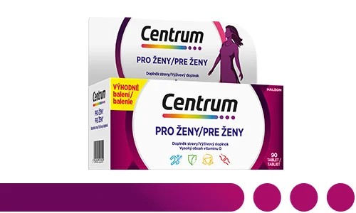 Centrum multivitamín pro ženy - vysoce kvalitní výživové složení, které ženám pomáhá žít svůj život naplno