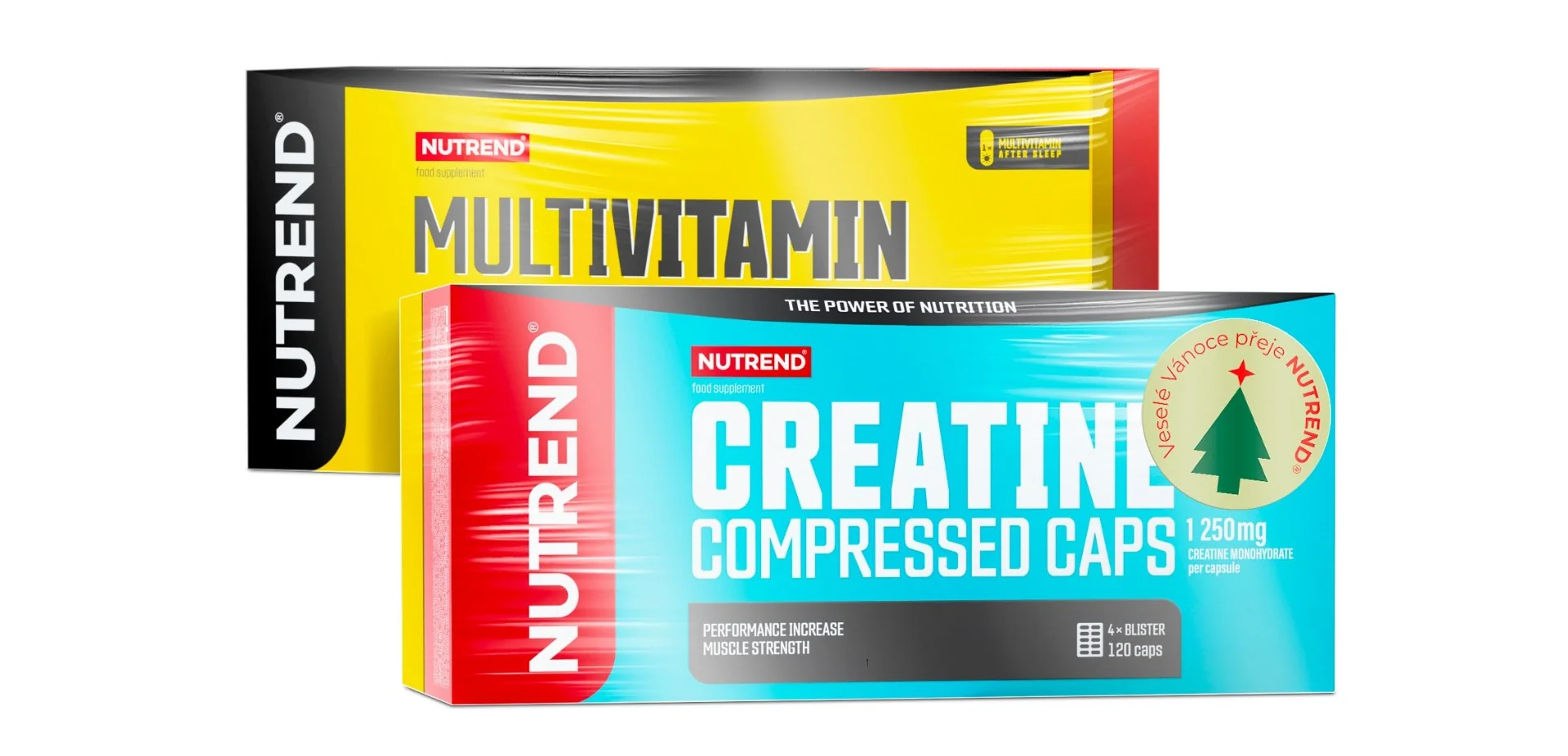 Nutrend Creatine Compressed + Multivitamin Compressed dárková sada 120+60 kapslí