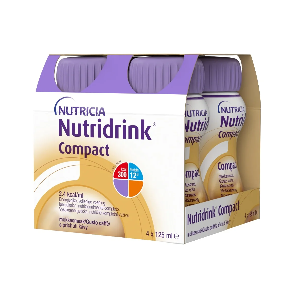 Nutridrink Compact s příchutí kávy 4x125 ml