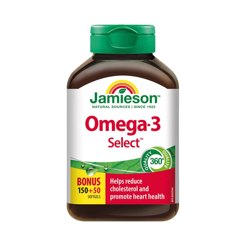 Jamieson Omega-3 Select 1000 mg 200 kapslí