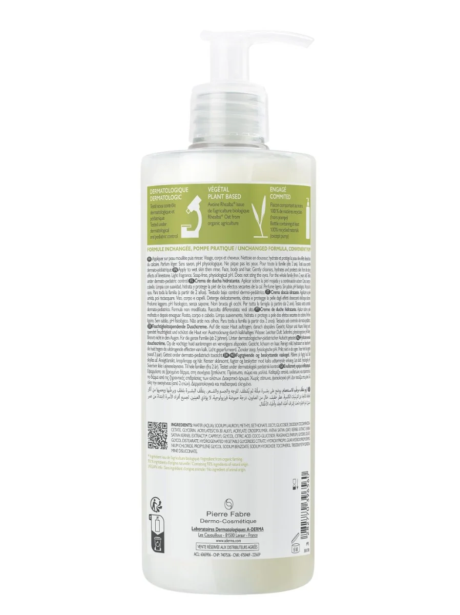 A-Derma Hydratační sprchový krém 500 ml