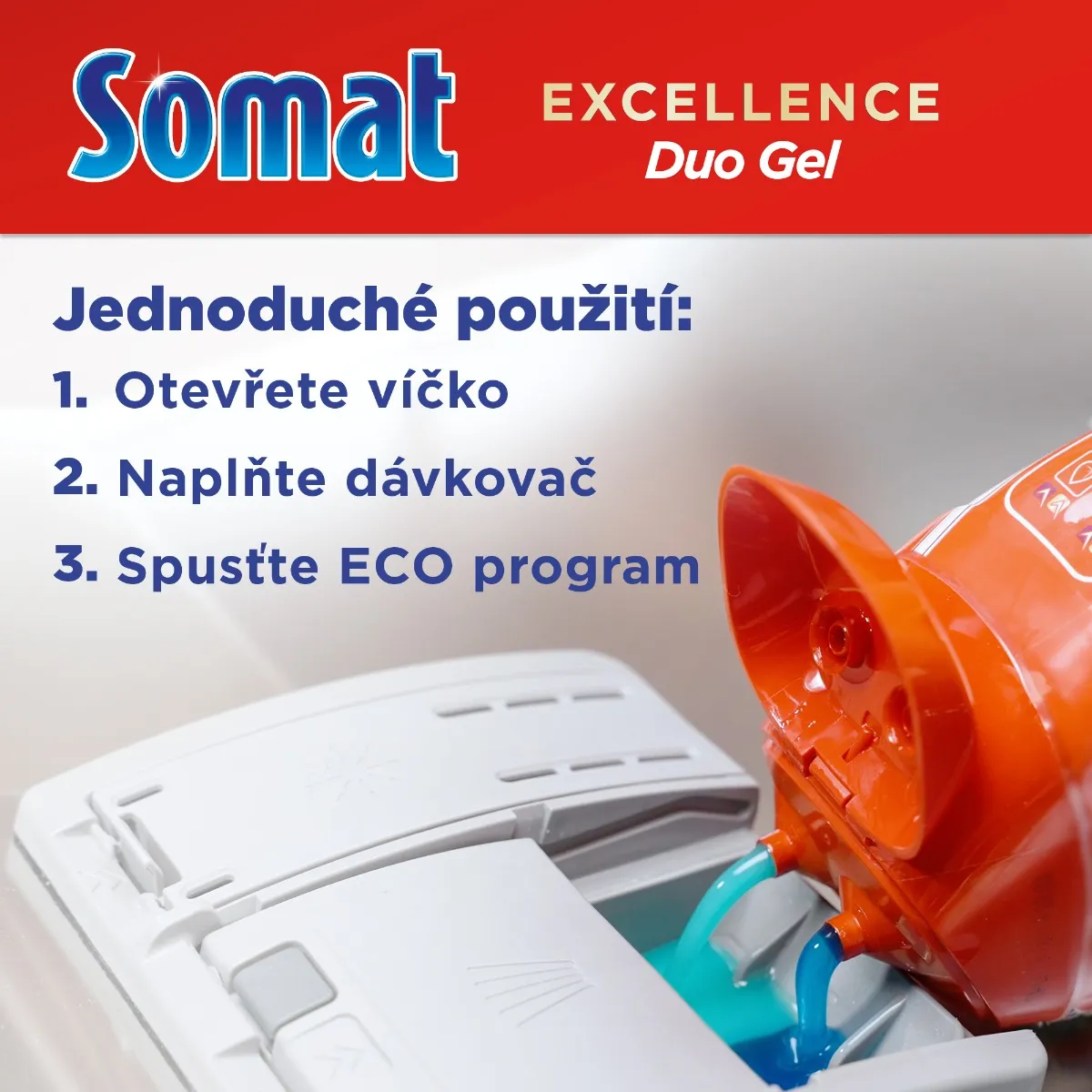 Somat Gel do myčky Excellence Anti-Grease 90 dávek 1620 ml