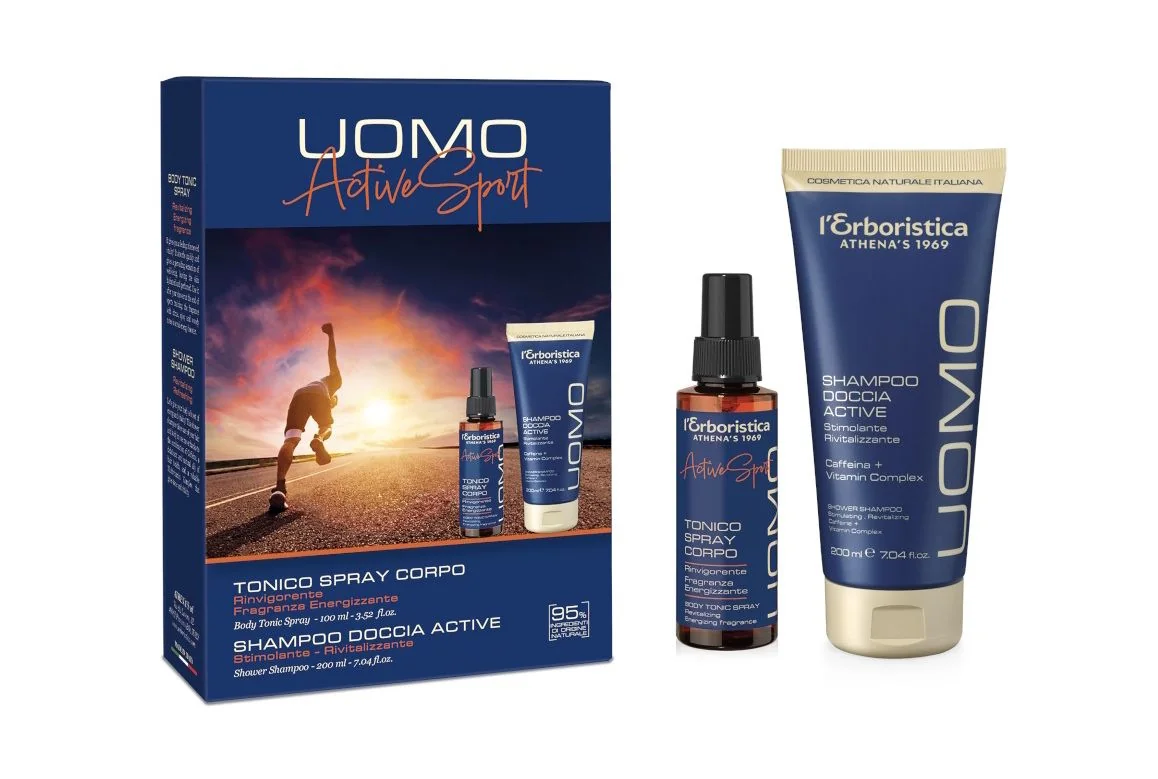 Erboristica UOMO Active Sport kosmetická sada 2 ks