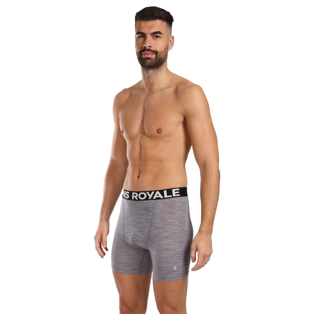 Mons Royale Pánské boxerky merino šedé (100088-2169-710) L 