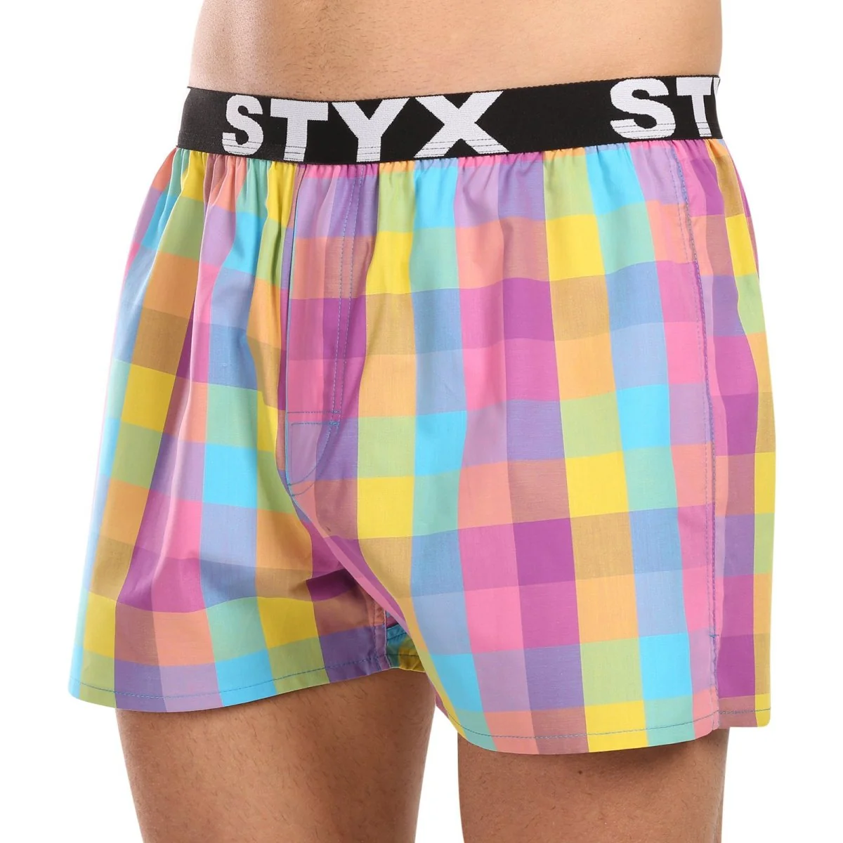 Styx 3PACK pánské trenky sportovní guma vícebarevné (3B102830) XL 