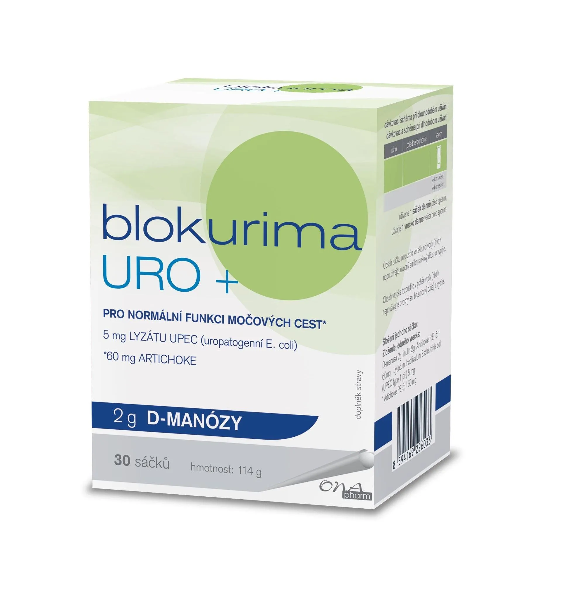 Blokurima URO+ 2 g d-manózy 30 sáčků