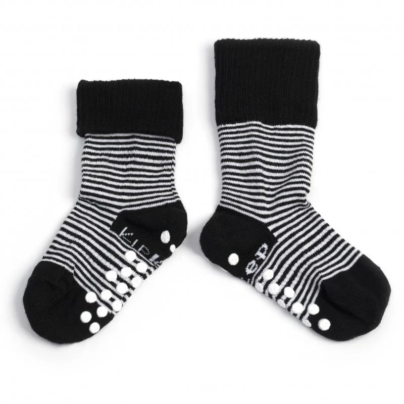 KipKep dětské ponožky Stay-on-Socks ANTISLIP 12-18m 1pár Black