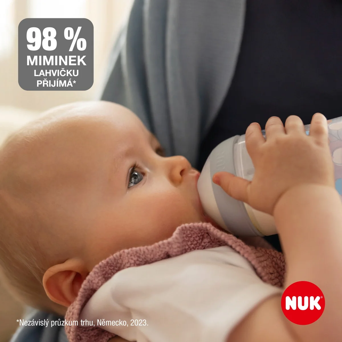 NUK Perfect Match Láhev mix barev 0m+ 150 ml 1 ks