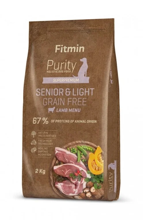 Fitmin Purity Senior&Light Grain Free Lamb krmivo pro psy 2 kg