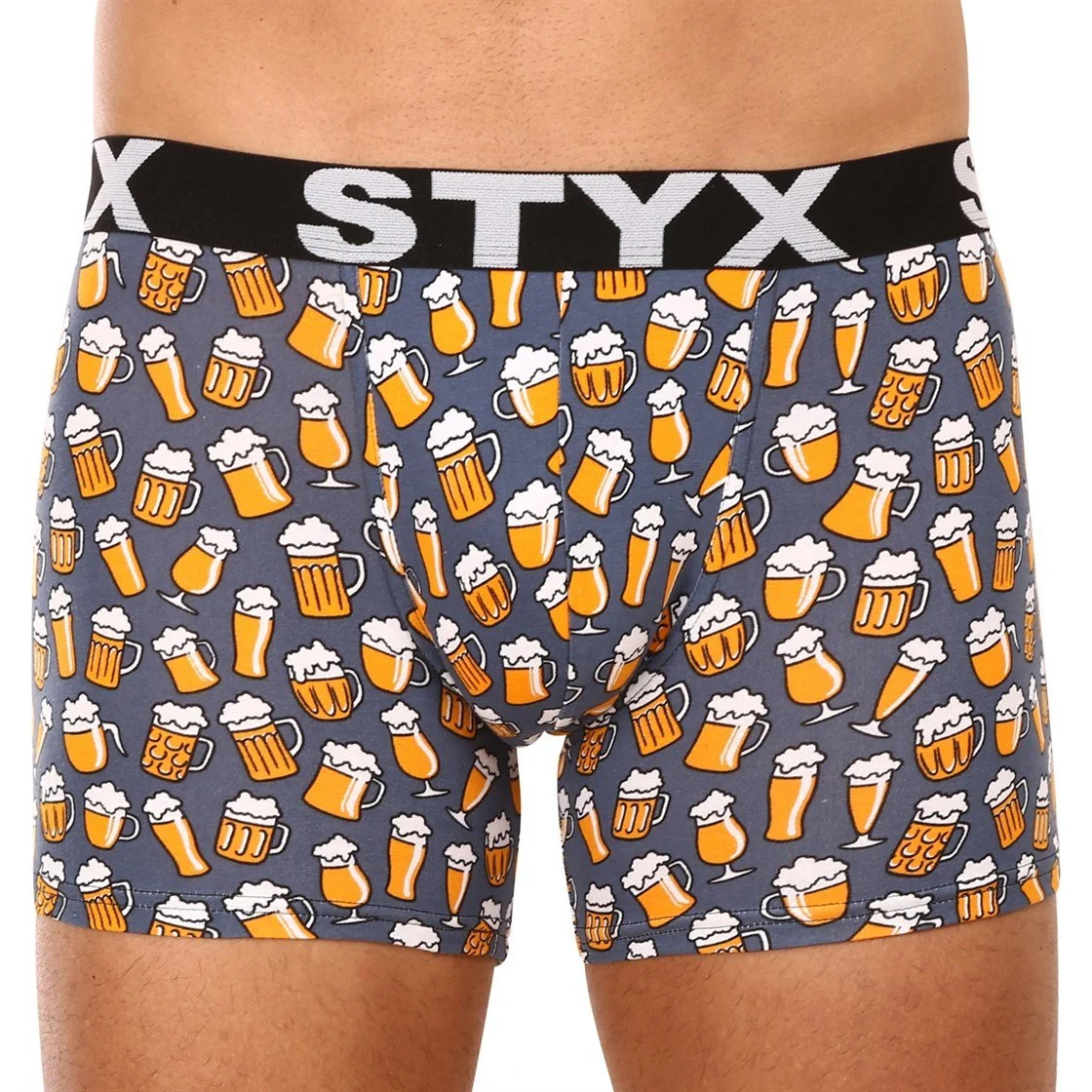 Styx 3PACK pánské boxerky long art sportovní guma vícebarevné (3U13724) XXL 