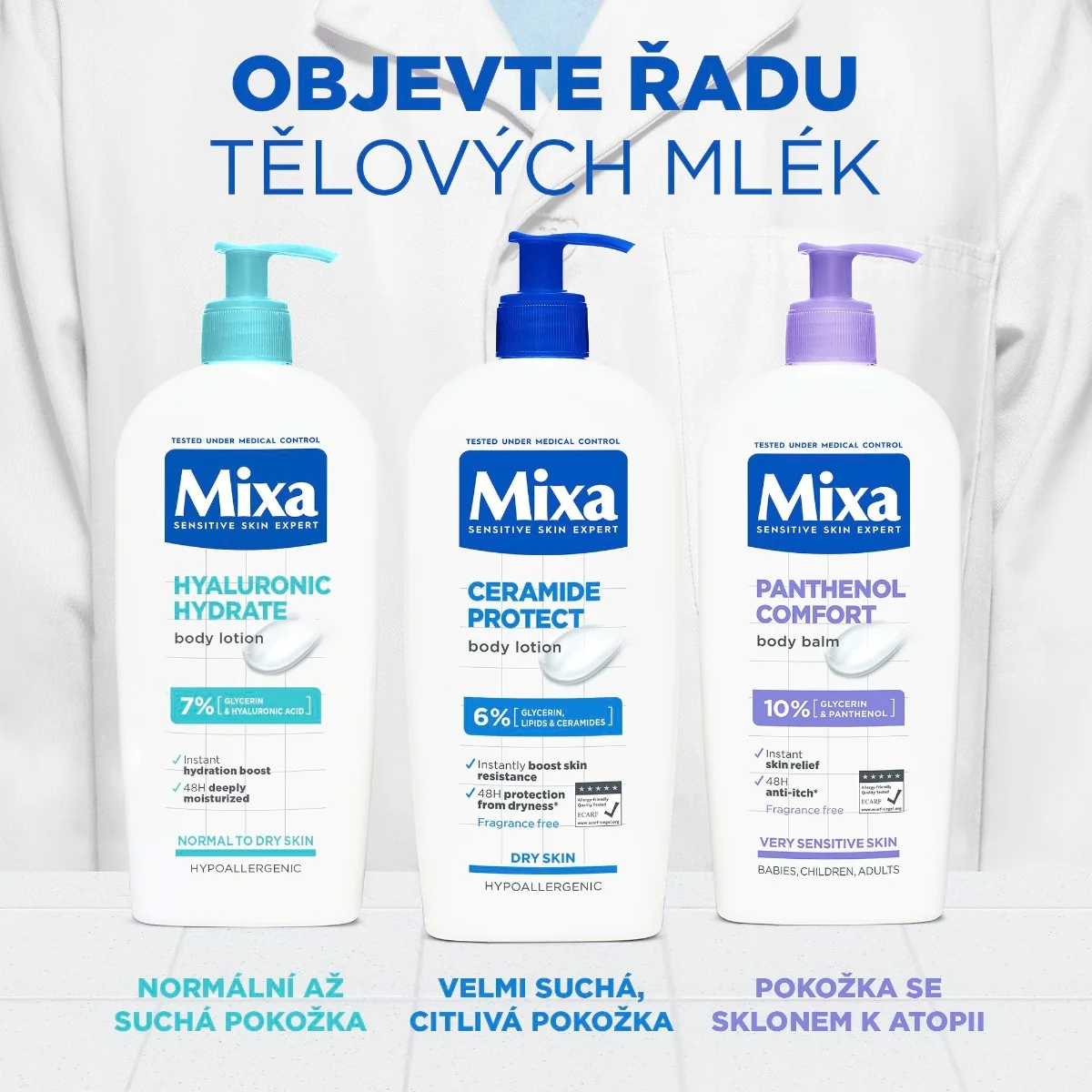 Mixa Ochranná tělová péče 400 ml