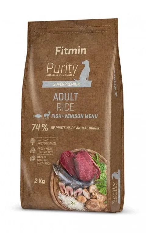 Fitmin Purity Rice Fish&Venison krmivo pro psy 2 kg