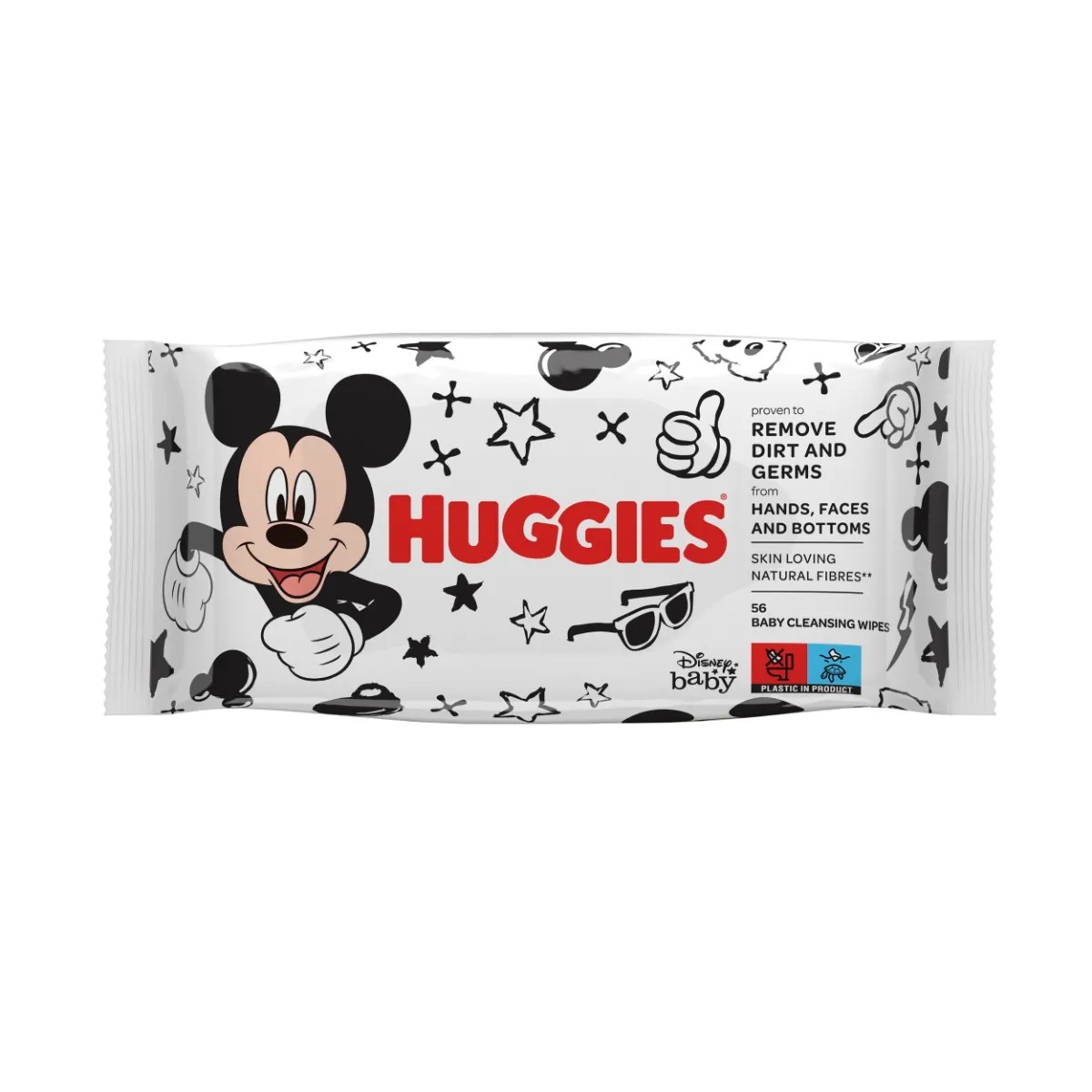 Huggies Mickey Mouse vlhčené ubrousky 56 ks