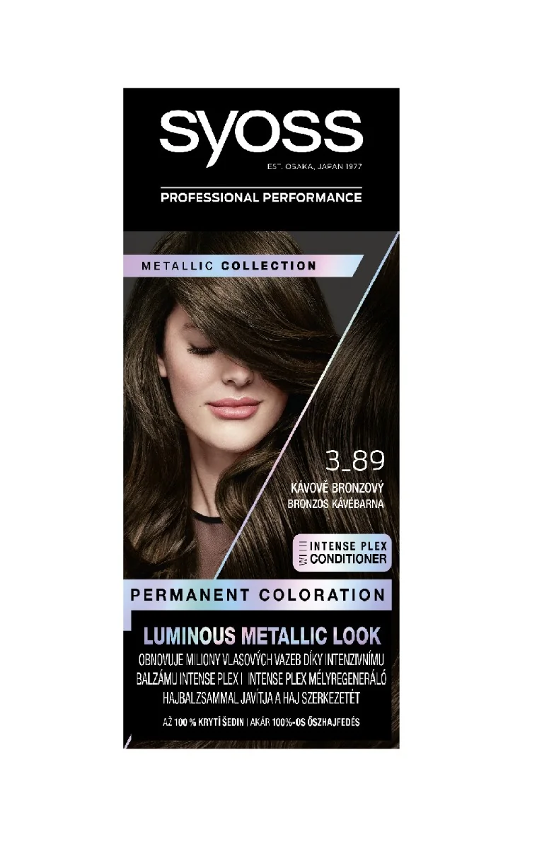 Syoss Metallic Collection Permanentní barva na vlasy 3-89 kávově bronzová 115 ml