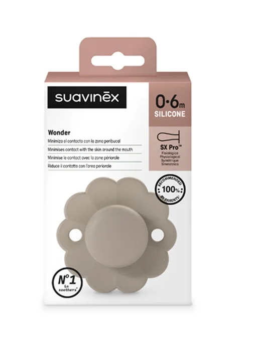 Suavinex Wonder Fyziologický dudlík 0-6m 1 ks gray clouds