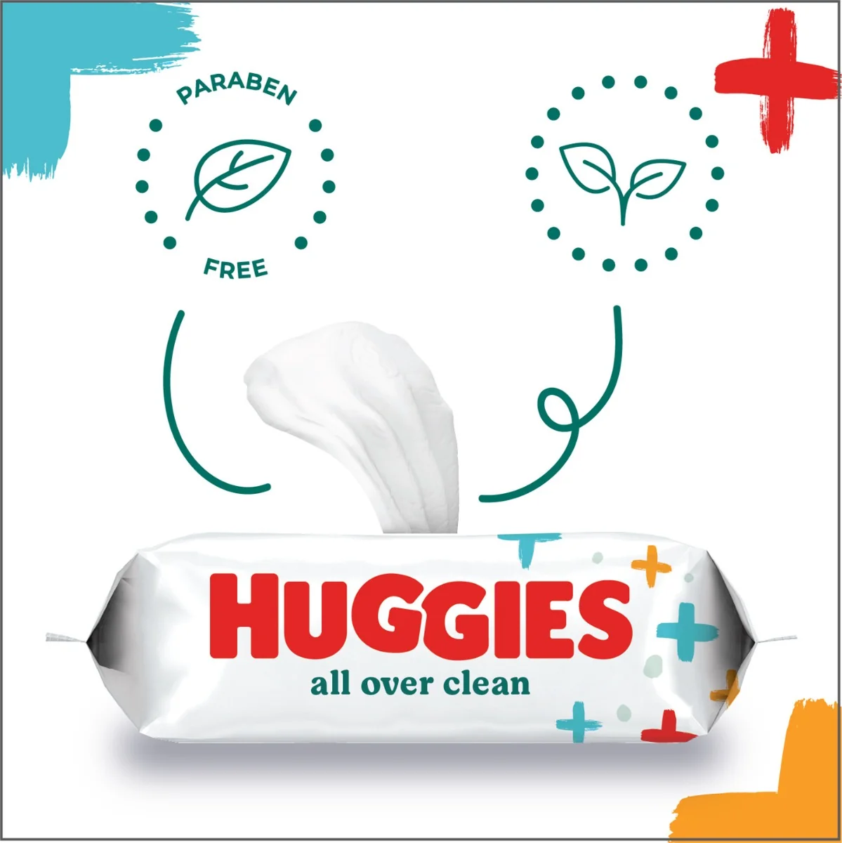 Huggies Single All Over Clean vlhčené ubrousky 56 ks