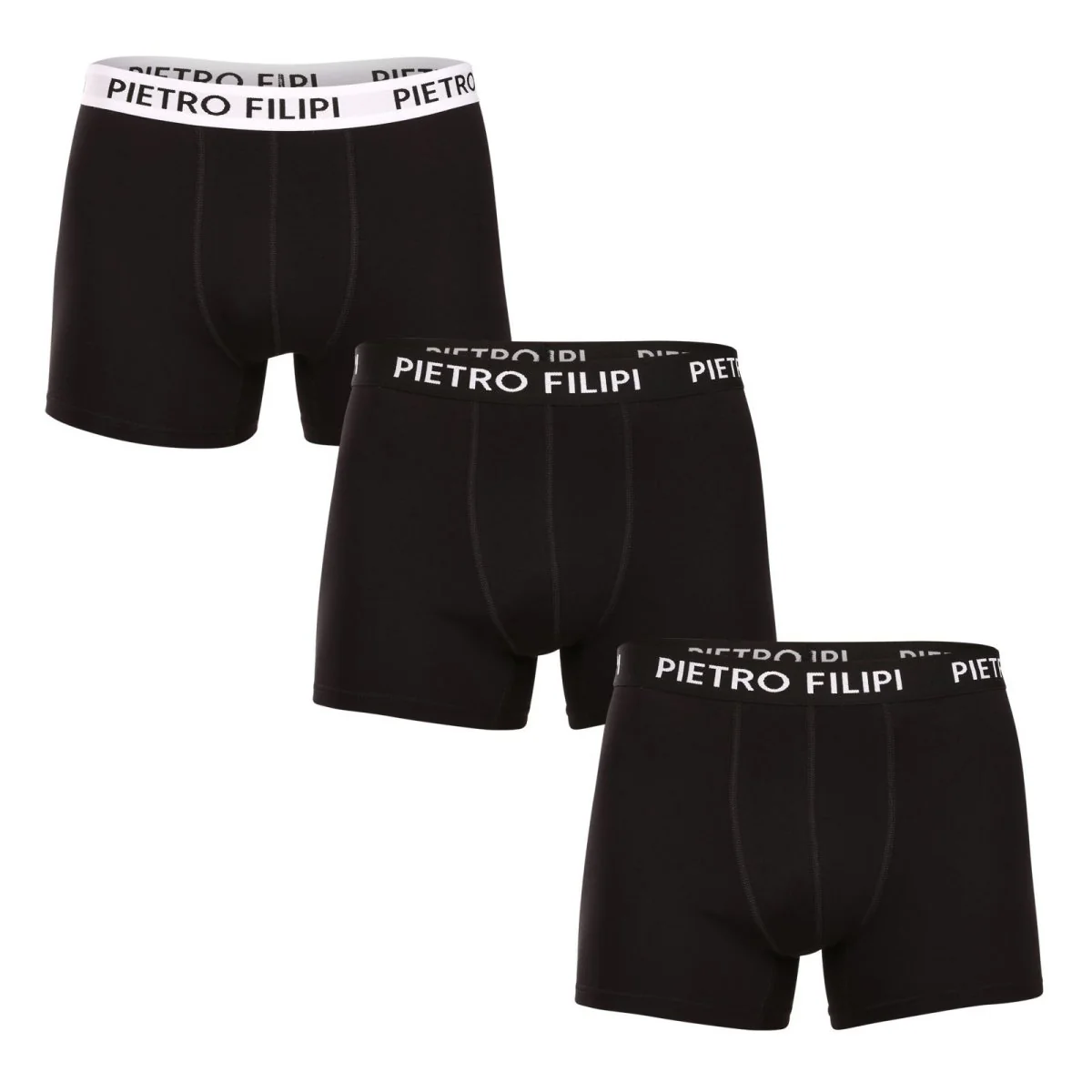 Pietro Filipi 3PACK pánské boxerky černé (3BCL006) L 