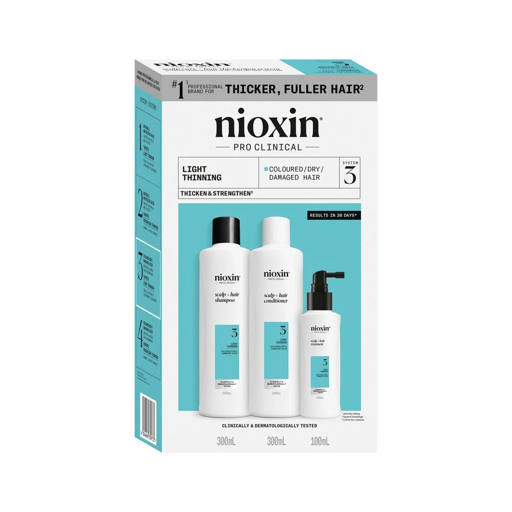 NIOXIN System 3 Scalp and Hair sada na vlasy se sklonem k vypadávání 3 ks