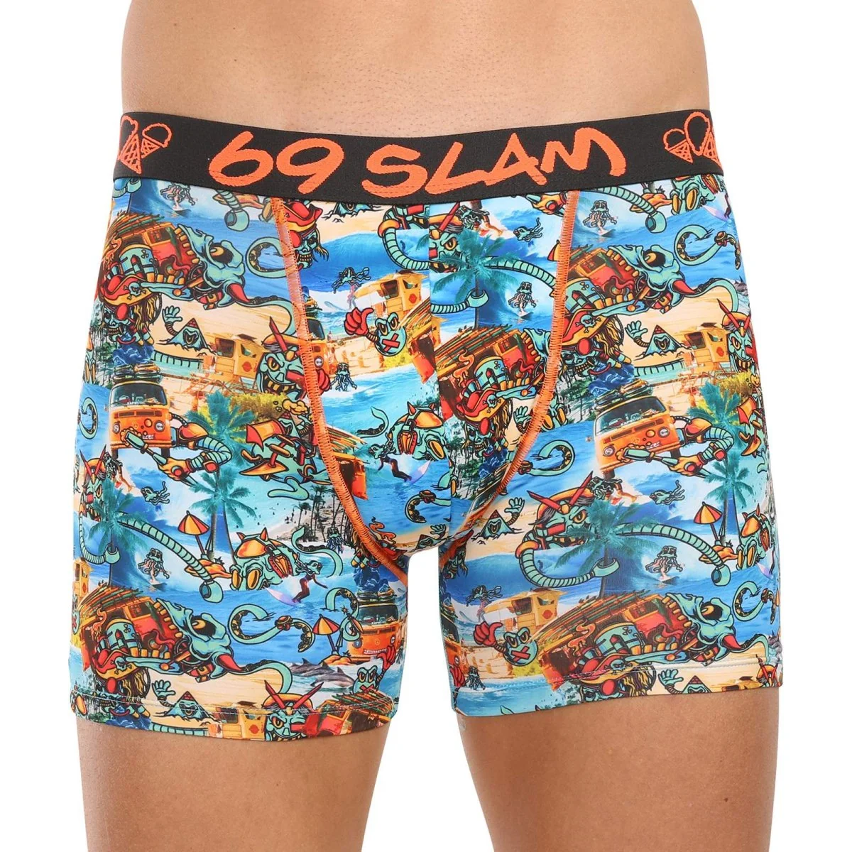 69SLAM Pánské boxerky fit beach bugger dylan (MBYBHG-PO) M 