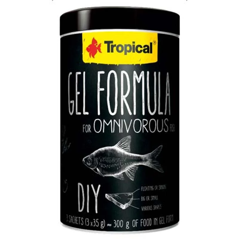 Tropical Gel Formula for Omnivorous Fish 1000ml 3x35g krmivo ve formě želé pro všežr