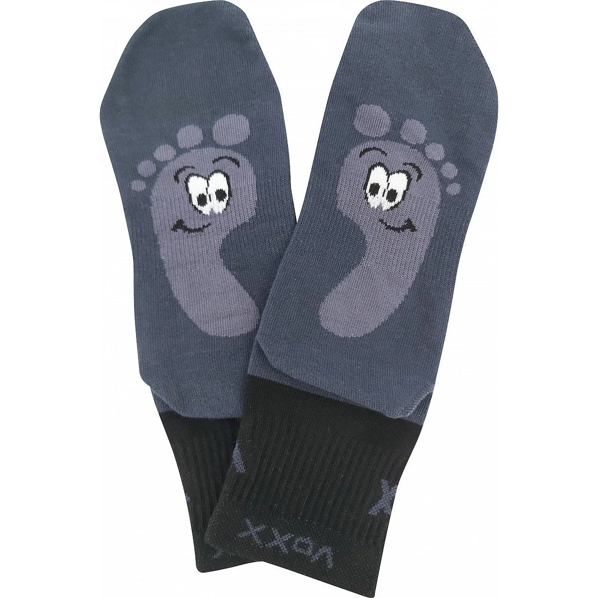 VoXX 3PACK ponožky tmavě šedé (Barefootan-darkgrey) L 