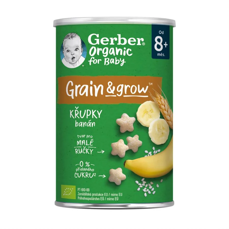 Gerber Organic Křupky banánové BIO 8m+ 35 g