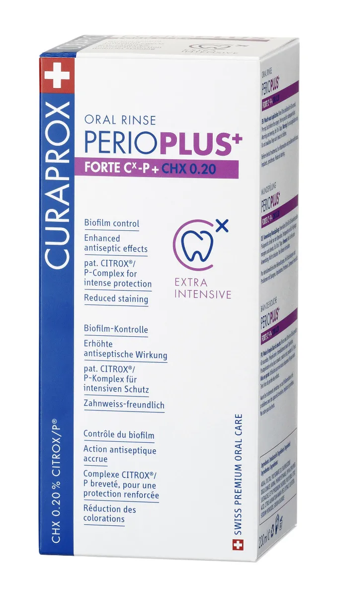 Curaprox Perio Plus+ Forte ústní voda 200 ml