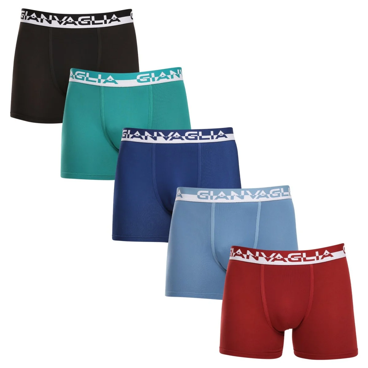 Gianvaglia 5PACK pánské boxerky vícebarevné (GVG-5011) XL