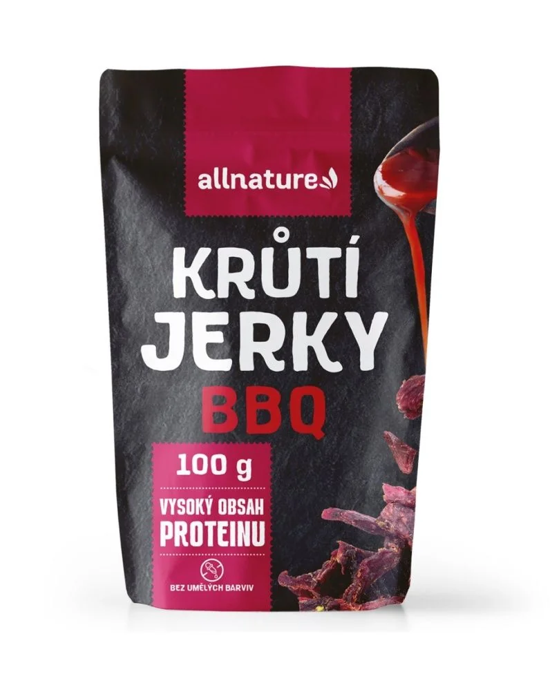 Allnature TURKEY BBQ Jerky sušené krůtí maso 100 g