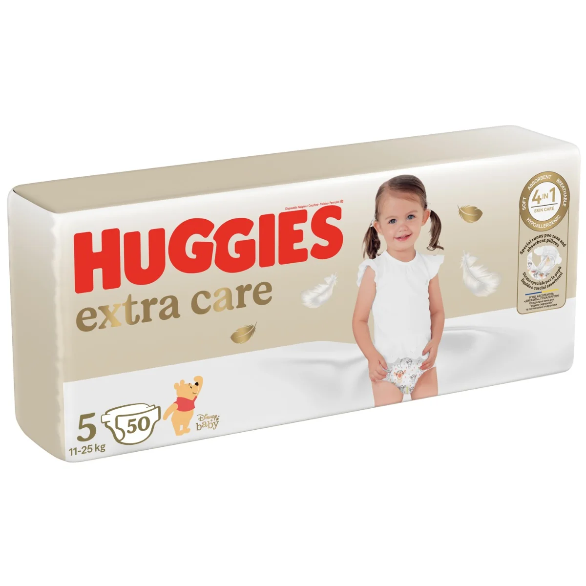 Huggies Extra Care 5 11–25 kg dětské pleny 50 ks