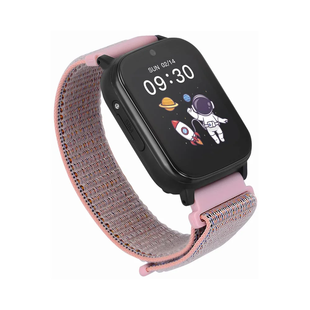 Garett Smartwatch Kids Tech 4G dětské chytré hodinky Pink Velcro