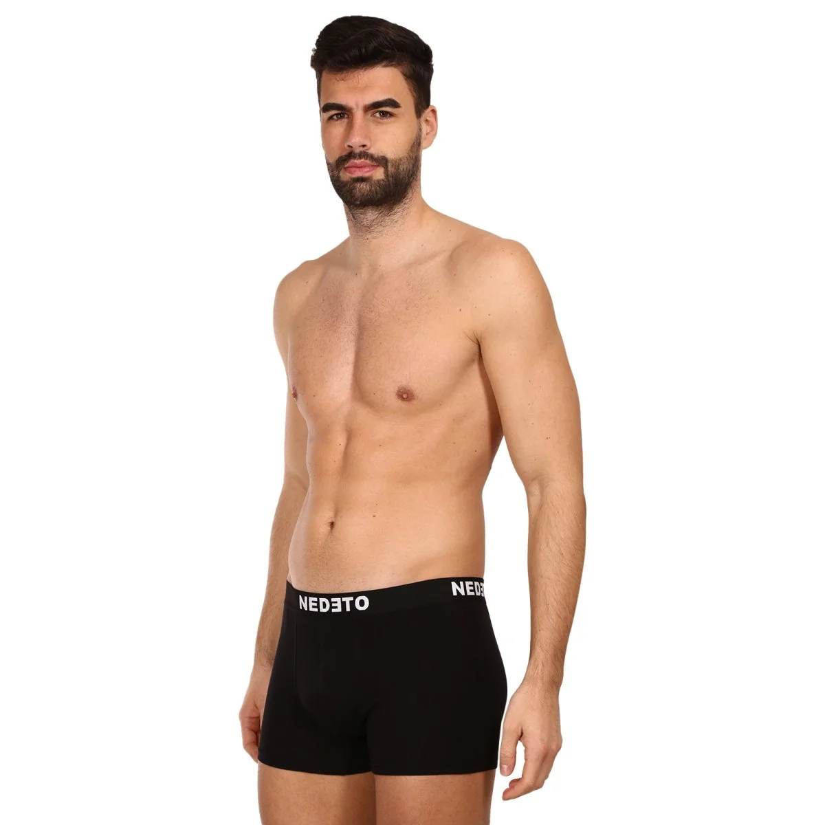 Nedeto 10PACK pánské boxerky černé (10NB001b) 5XL 