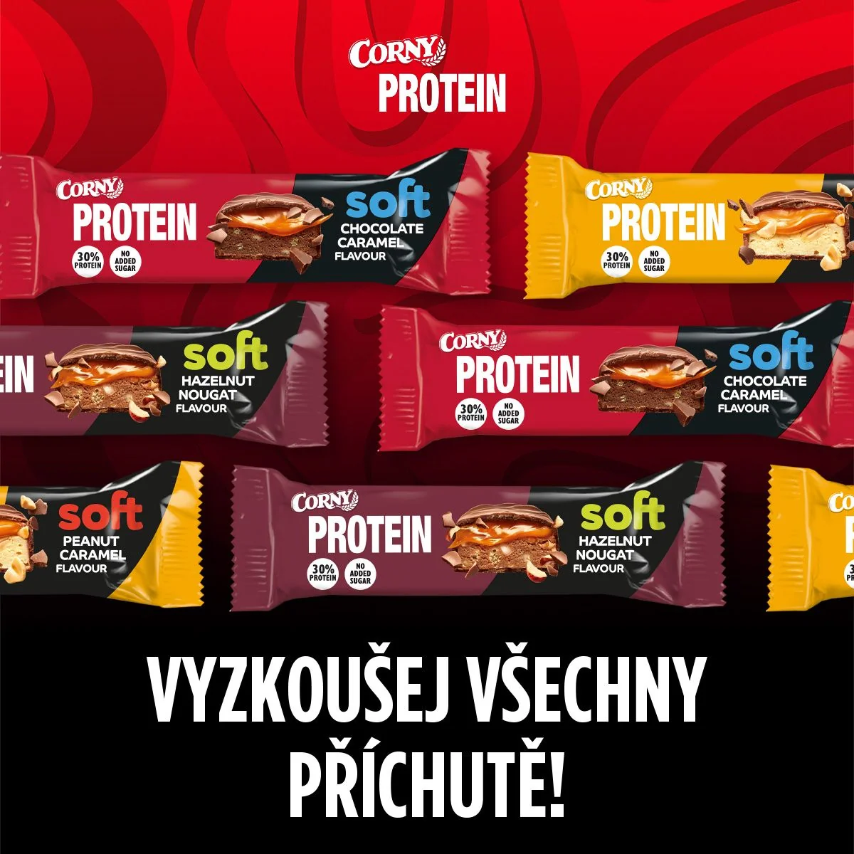 Corny Protein SOFT lískový oříšek-nugát 45 g