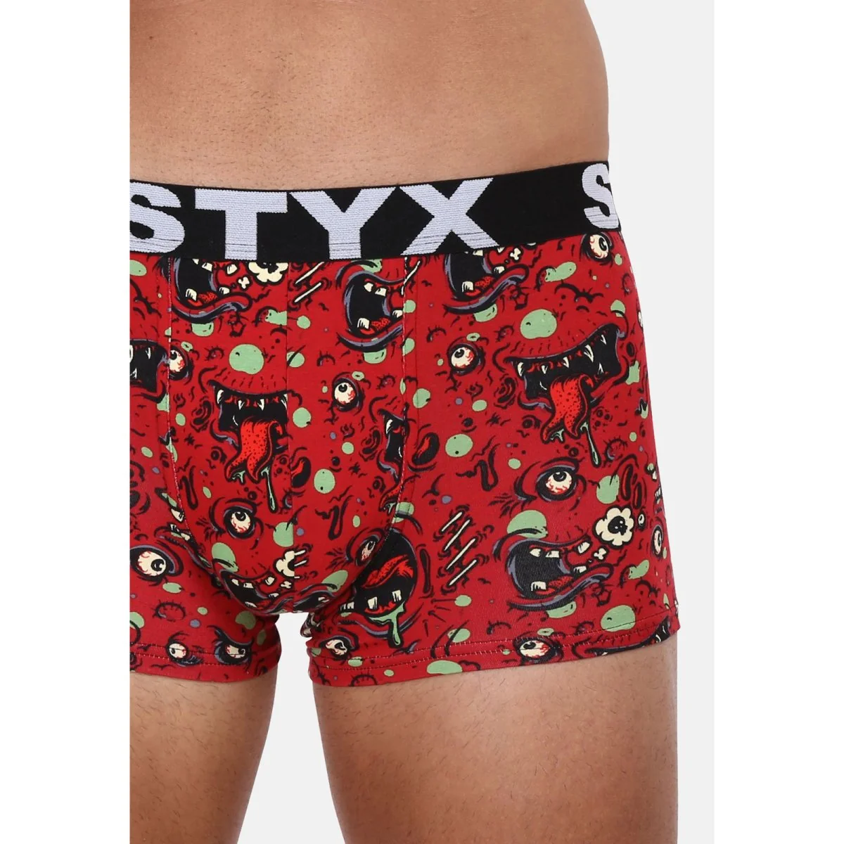 Styx Pánské boxerky art sportovní guma zombie (G1451) M 