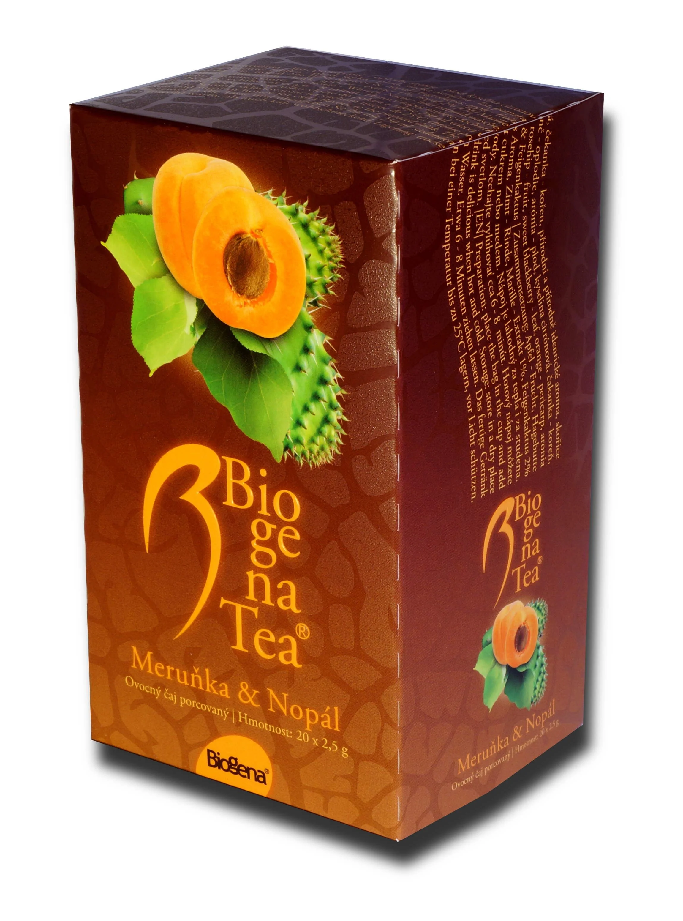 Biogena Tea Meruňka-Nopál 20 x 2,5 g