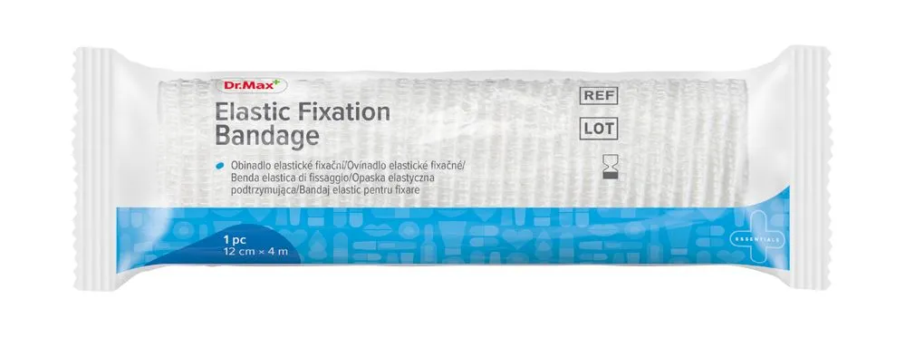 Dr. Max Elastic Fixation Bandage 12 cm x 4 m 1 ks
