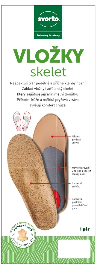 Svorto 031 Vložky skelet pánské vel. 42 1 pár