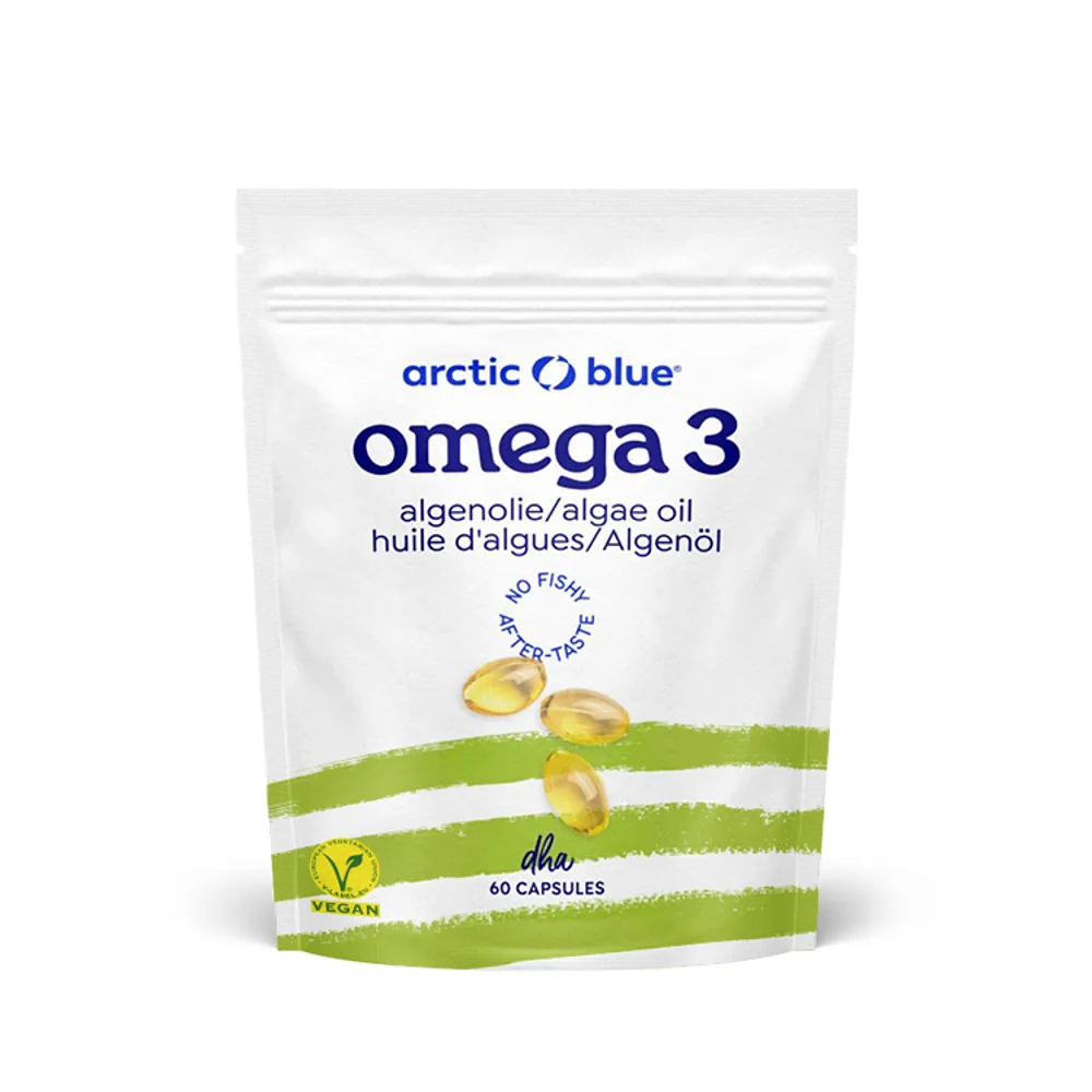 Arctic Blue Vegan Omega 3 Algae 250 mg DHA 60 kapslí