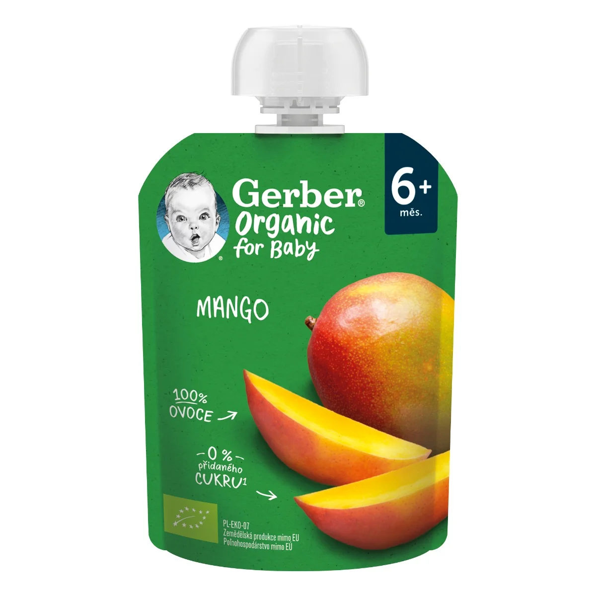 Gerber Organic Kapsička Mango 100% BIO 90 g