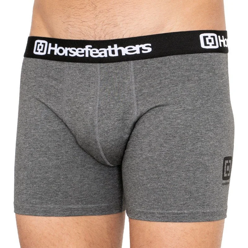 Horsefeathers 3PACK pánské boxerky Dynasty heather antracite (AM067B) M 