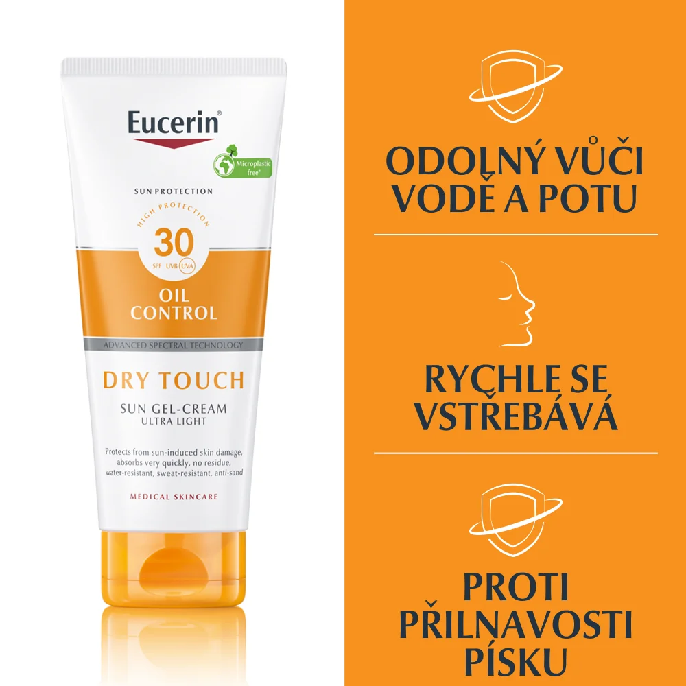 Eucerin Dry Touch SPF30 krémový gel 200 ml