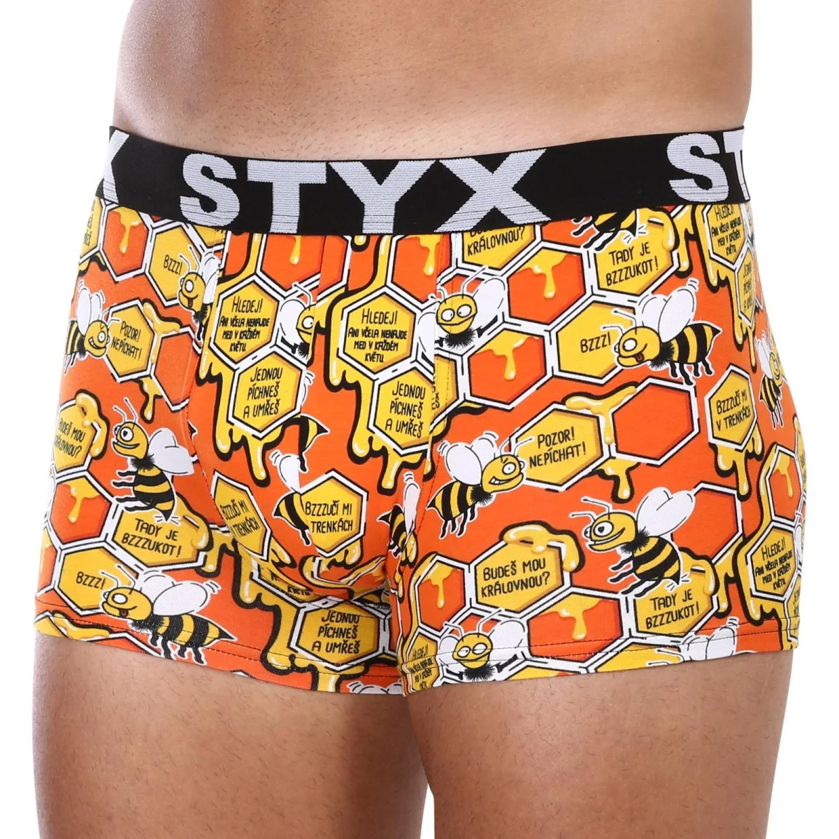 Styx 3PACK pánské boxerky art sportovní guma vícebarevné (3G13714) XL 