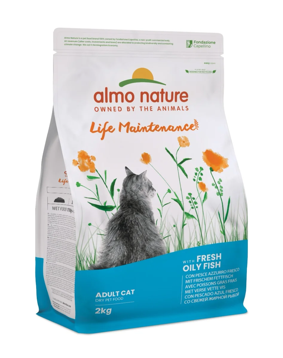 Almo Nature Life Maintenance Tučné ryby krmivo pro kočky 2 kg