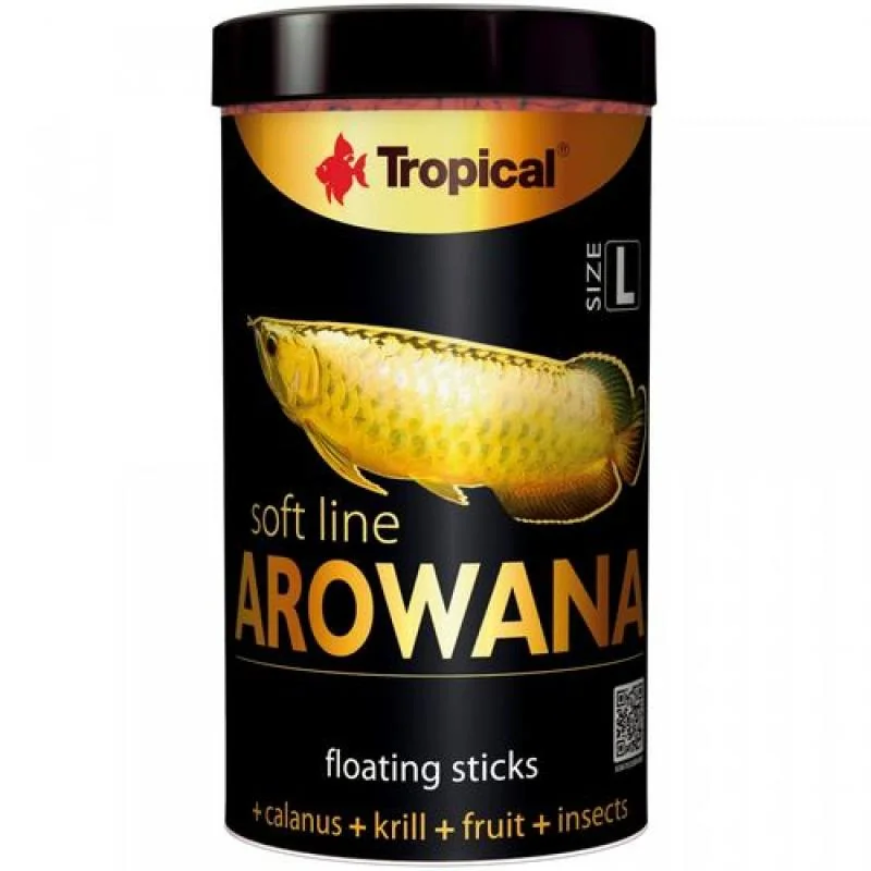 Tropical Arowana L 100ml/32g měkké krmivo ve formě plovoucích tyčinek pro mladé aro